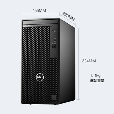 22인치 화면 크기 Dell OptiPlex 3090mt I3-10105 프로세서 타워 작은 데스크톱 개인 폼