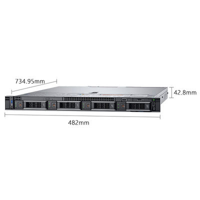 800W 전원 공급 기업 호스팅용 듀얼 채널 1U 랙 서버 Dell PowerEdge R450