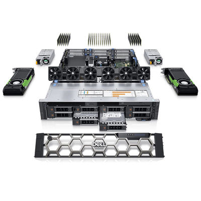 델 정밀 R7920 서버 컴퓨터 750W 전원 공급 듀얼 채널 2U 랙 DVD ROM