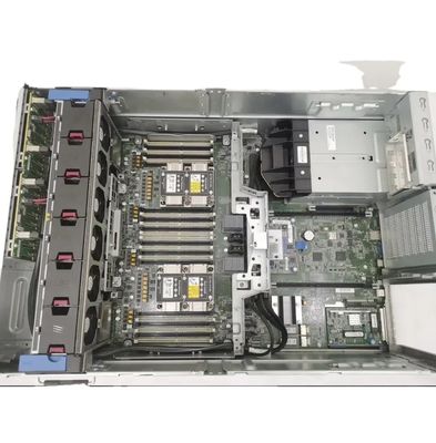 4U 랙 서버 HP DL580 Gen9 5 2.5 인치 디스크 위치와 1200W 듀얼 전원