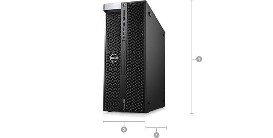 델 정밀 5820 타워 워크스테이션 Xeon W-2245/16G/2TB/T400 T5820 맥스 사용자 30 사용자
