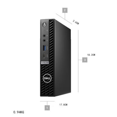 컴팩트 델 옵티플렉스 7000 i7 i5 12세대 마이크로 미니 PC 8GB DDR4 램 256GB 케이스 타워