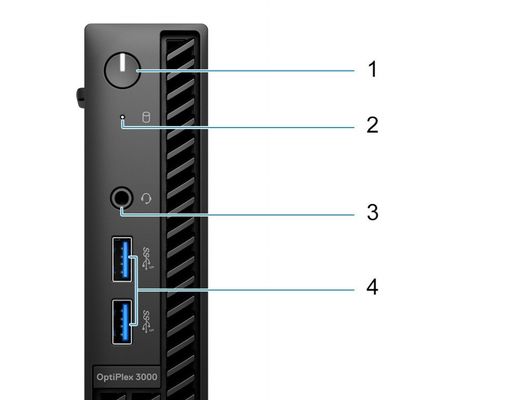 강력한 델 옵티플렉스 MFF 마이크로 데스크톱 컴퓨터 인텔 B660 칩셋 8G DDR4 램 256G SSD