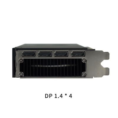 PC용 Nvidia RTX A6000 48GB GDDR6 비디오 카드의 전력을 풀고 2000MHz 메모리 클럭